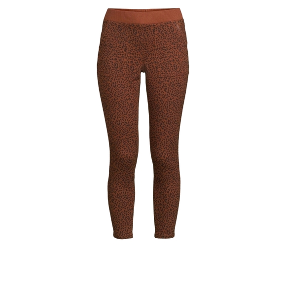 No Boundaries NWT Junior's Mid Rise Ribbed Waistband Animal Print Jegging 889-91 - Picture 1 of 6